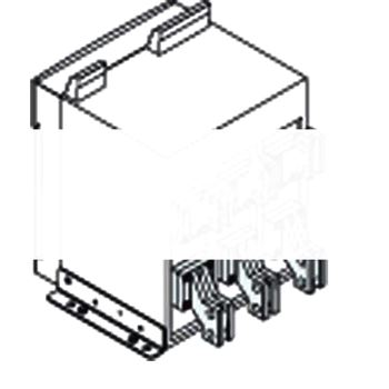 Комплект силовых выводов стационарного выключателя SVR на верхние выводы E2.2 Iu=2500 (3 шт) (устанавливаются на заводе)