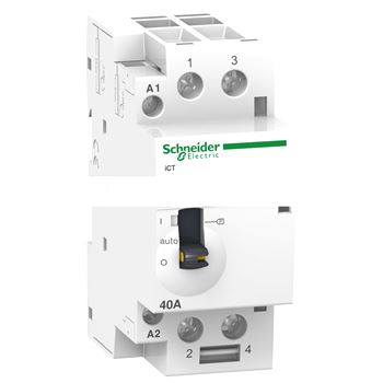Контактор модульный iCT 40A 2НО 220/240В 60ГЦ с ручным управлением