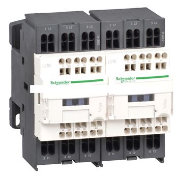 Контактор реверсивный D 3Р 12A НО+НЗ 24V DС 2.4 ВТ пружинный зажим