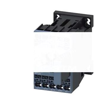 Контактор вспомогательный 3п AC-3 5.5кВт/400В 1НО 24В DC 0.7-1.25 диодная сборка типоразмер S00 пружинные зажимы