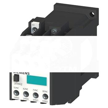 Контактор вспомогательный 44E DIN EN 50011 4НO+4НЗ винтовые зажимы DC 12V
