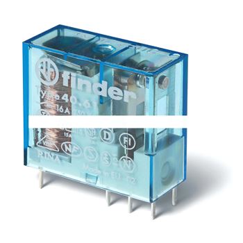 Миниатюрные PCB-реле, выводы с шагом 5мм, Контакты AgSnO2, 1CO 16A, Чувствительная катушка DC, Влагозащита
