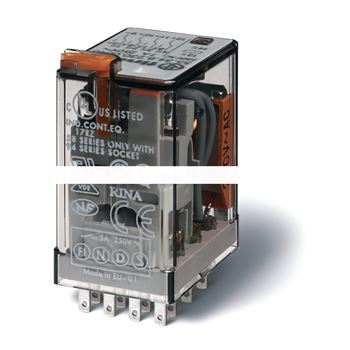 Миниатюрные реле общего назначения, Втычные, Контакты AgNi+Au, 4CO 7A 220V DC катушка