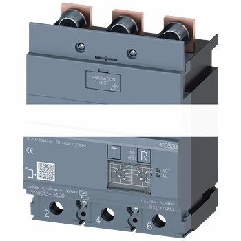 МОДУЛЬ УЗО RCD520 БАЗОВЫЙ ТИП УЗО ТИП A УСТАНОВКА СНИЗУ РЕГУЛИР. 0,03...5A ПРИ 50/60 ГЦ РЕГУЛИР. TV 0...1000МСЕК 3-ПОЛ. IN=2