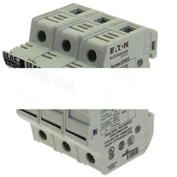Модульный держатель-разъединитель, 3Pole 30A 600V 10X38 класс CC