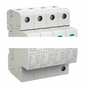 Ограничитель перенапряжения класс I+II 1П L-N 12.5кА (10/350)