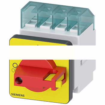 Переключатель MAIN/EMERG. STOP SWITCH 3П IU=16 P/AC-23A AT 400V=7.5KW красный/ желтый