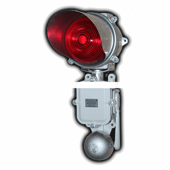 Пост сигнальный ПС-1 красный со звонком