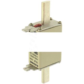 Предохранитель NH 20A 500V GL/GG  01, двойная индикация