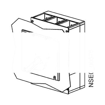 Принадлежность для VL160/VL250 Рамка закрывающая IP40 для выключателя выкатного исполнения с модулем RCD + поворотный привод