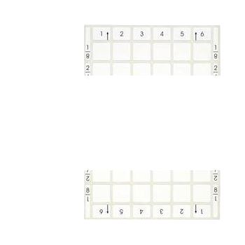 ПРИНАДЛЕЖНОСТИ ДЛЯ  3SB3 INSCRIPTION PLATE 12.5 X 27 MM ДЛЯ LABEL HOLDER WHITE, FOR INSCRIPTION WITH LASER PRINTER