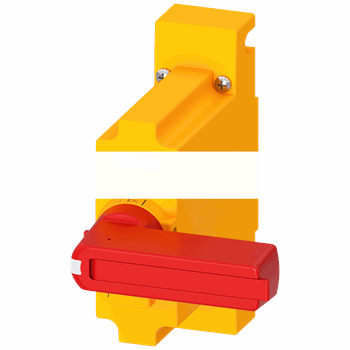 Привод прямой для 3KF типоразмер-1 красный/желтый блокируемый замком в положении выкл.-3-х замков