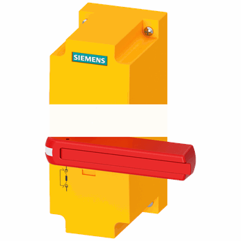 Привод прямой для 3KF типоразмер-3 красный/желтый блокируемый замком в положении выкл.-3-х замков
