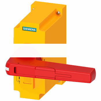 Привод прямой для 3KF типоразмер-4 красный/желтый блокируемый замком в положении выкл.-3-х замков