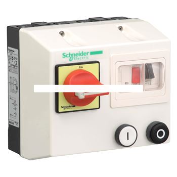 Пускатель в корпусе 1-1.6A 220/230V 50/60Hz с поворотной рукояткой красный