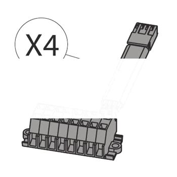 Разъем для подключения электрических аксессуаров X4 FOR PR222DS/P/PD T4-T6P/W