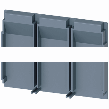 REAR INSULATING PLATE EXTENDED 3 POLE 1 PCS. ACCESSORY FOR: 3VM 100/160