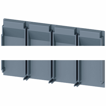 REAR INSULATING PLATE EXTENDED 4 POLE 1 PCS. ACCESSORY FOR: 3VM 100/160