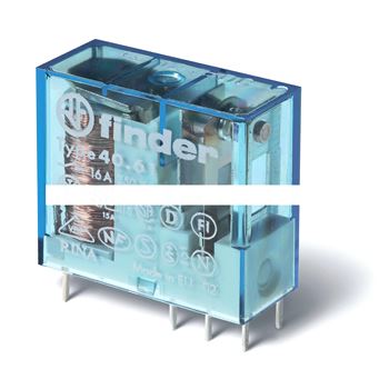Реле миниатюрное PCB выводы с шагом 5мм 1 группа контактов 16A катушка АС