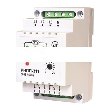Реле напряжения РНПП-311 трехфазное нерегулируемое крепление на DIN-рейку (0 сек)