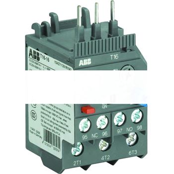 Реле перегрузки тепловое T16-0.41 диапазон уставки 0.31А+0.41А для контакторов типа B6/B7/AS