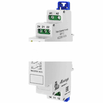 Реле промежуточное МРП-2-1 ACDC24В/AC230В УХЛ2