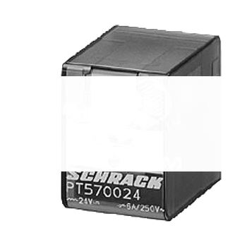 Реле втычное 4 перекидных контакта без тестовой скобы DC 24V