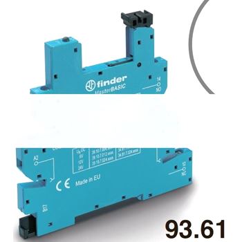Розетка MasterBASIC винтовые клеммы (с зажимной клетью) для реле 34 серии 110-125В АС/DC в комплекте пластиковая клипса опци