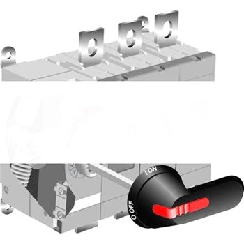 Рубильник реверсивный OT630E04CLP (с ручкой) переключение без разрыва тока