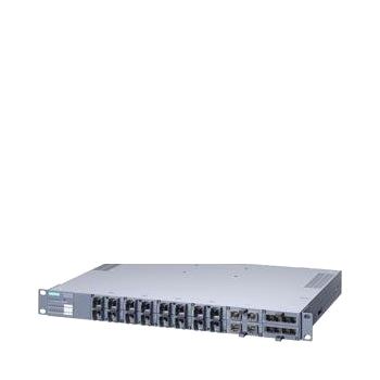 SCALANCE XR324-12M EEC MANAGED IE SWITCH, 19 RACK, POWER SUPPLY WITH 1 X 230V AC DATA CABLE OUTLET BACK SIDE, 16 X 10/100/10