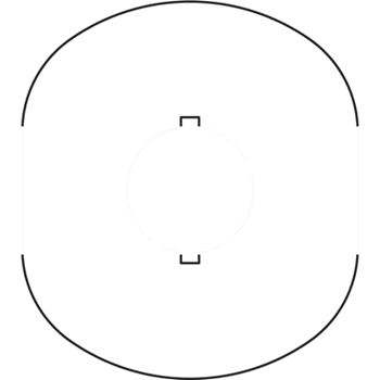 Шильдик MA6-1024 (желт.пласт. 1 место) с без текста