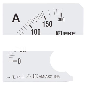 Шкала сменная для A721 150/5А-1,5 EKF PROxima