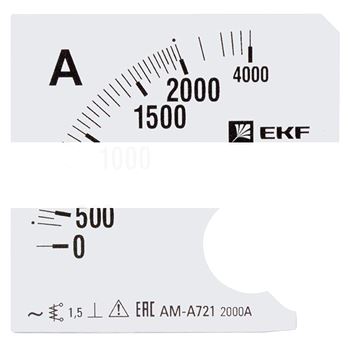 Шкала сменная для A721 2000/5А-1,5 EKF PROxima