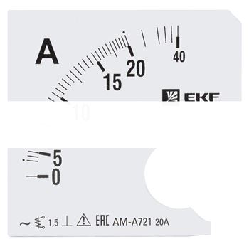 Шкала сменная для A721 20/5А-1,5 EKF PROxima