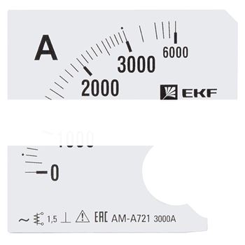 Шкала сменная для A721 3000/5А-1,5 EKF PROxima