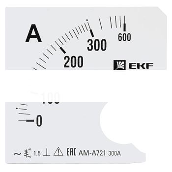 Шкала сменная для A721 300/5А-1,5 EKF PROxima