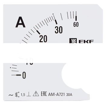 Шкала сменная для A721 30/5А-1,5 EKF PROxima