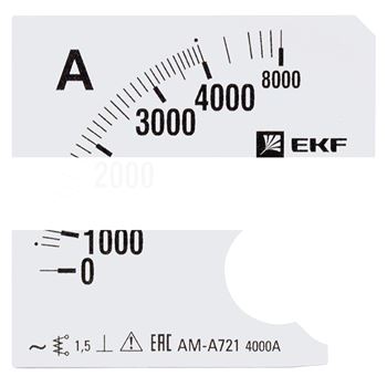 Шкала сменная для A721 4000/5А-1,5 EKF PROxima