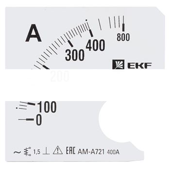 Шкала сменная для A721 400/5А-1,5 EKF PROxima