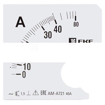 Шкала сменная для A721 40/5А-1,5 EKF PROxima