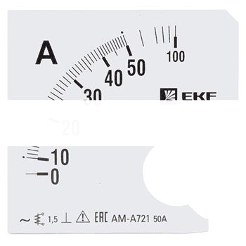 Шкала сменная для A721 50/5А-1,5 EKF PROxima