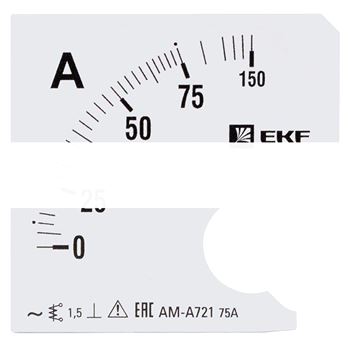 Шкала сменная для A721 75/5А-1,5 EKF PROxima