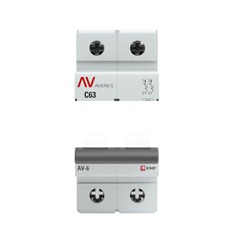 Выключатель автоматический AV-10 2P 10A (C) 10кА AVERES