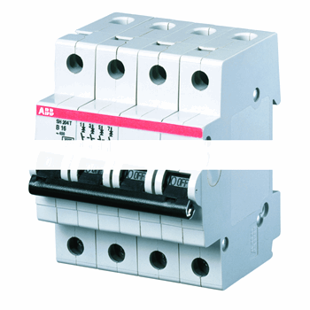 Выключатель автоматический четырехполюсный 20А B SH204 6.0кА (SH204 B 20)