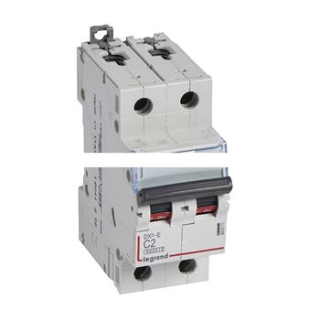 Выключатель автоматический двухполюсный 2А C DX3-E 6kA/6kА