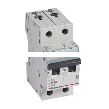 Выключатель автоматический двухполюсный 40А B TX3 6kA/10kA