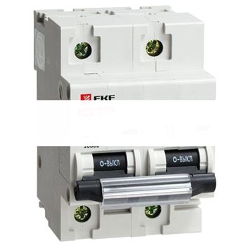 Выключатель автоматический двухполюсный 40А C ВА 47-100 10кА