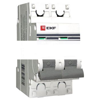 Выключатель автоматический двухполюсный 40А С ВА47-63 6кА PROxima