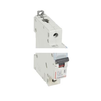 Выключатель автоматический однополюсный 20А C DX3-E 6кА