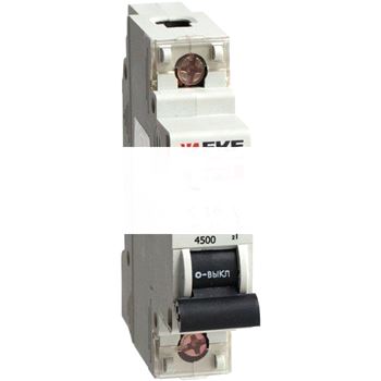 Выключатель автоматический однополюсный 20А В ВА47-63 4.5кА пломба